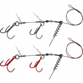 Оснащення Savage Gear Linethru Corkscrew Rig #1 40cm 22kg (2 шт/уп.)