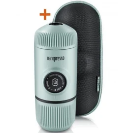 Портативная кофеварка на молотом кофе Wacaco Nanopresso Moss Green с кейсом