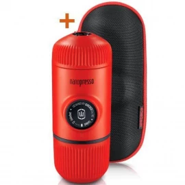 Портативная кофеварка на молотом кофе Wacaco Nanopresso Moss Green с кейсом