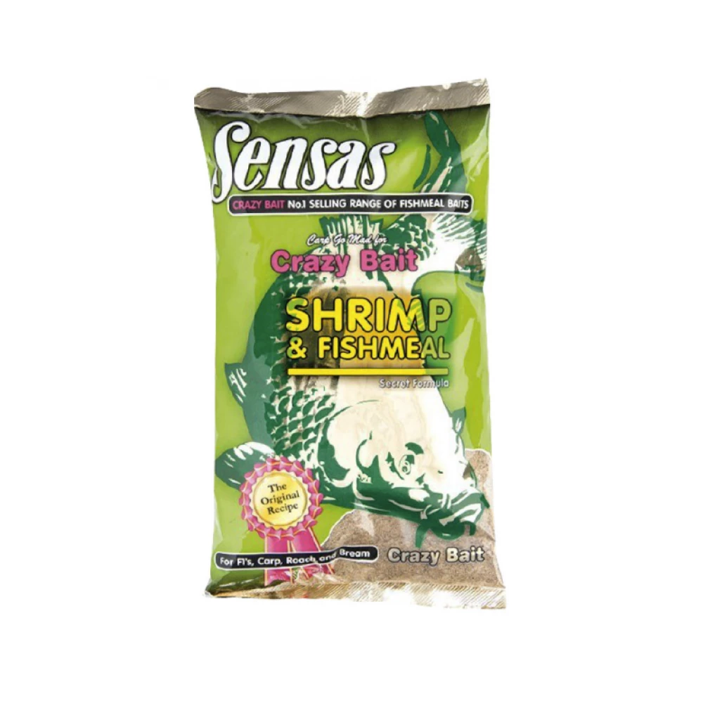 Прикормка Sensas Crazy Bait Shrimp & Fishmeal 1kg