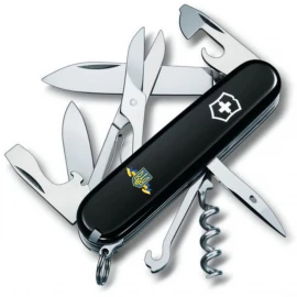 Нож Victorinox Climber Ukraine 91мм Герб Украины с лентой
