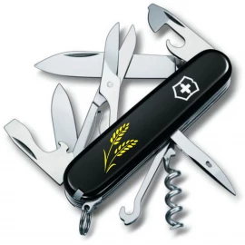 Нож Victorinox Climber Ukraine 91мм Колосья пшеницы желт.