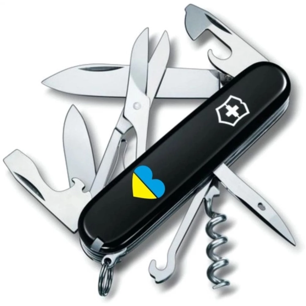 Ніж Victorinox Climber Ukraine 91мм Серце син-жовт