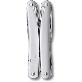 Ніж Victorinox Swiss Tool Spirit X Plus Ratchet Leather Silver