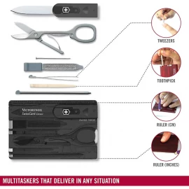 Нож Victorinox Swisscard Transparent (блистер)