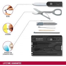 Нож Victorinox Swisscard Transparent (блистер)