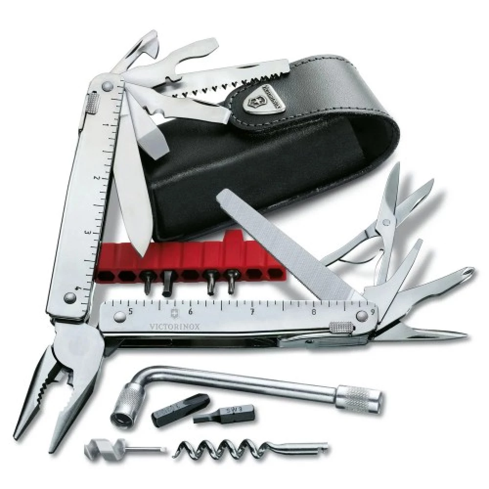 Ніж Victorinox SwissTool X Plus Silver Leather