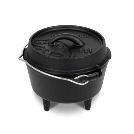 Котелок-жаровня чугунная Petromax Dutch Oven ft1 на ножках 0,9 л