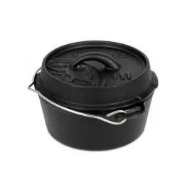 Котелок-жаровня чугунная Petromax Dutch Oven ft1 плоское дно 0,9 л