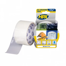 Стрічка HPX All weather tape (48мм*25м прозора, блістер)