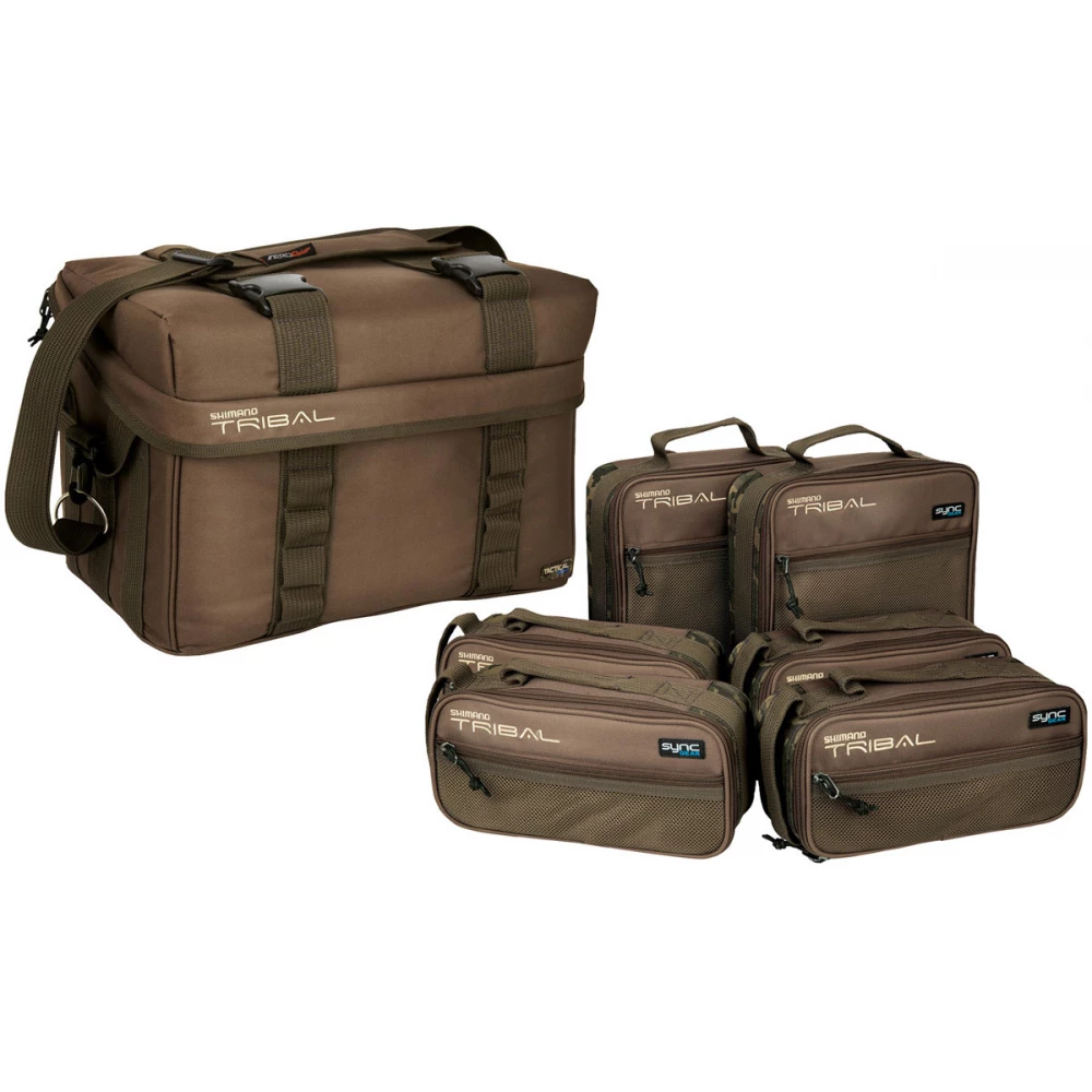 Сумка Shimano Tactical Full Compact Carryall для рыболовных снастей (укомплетованная)