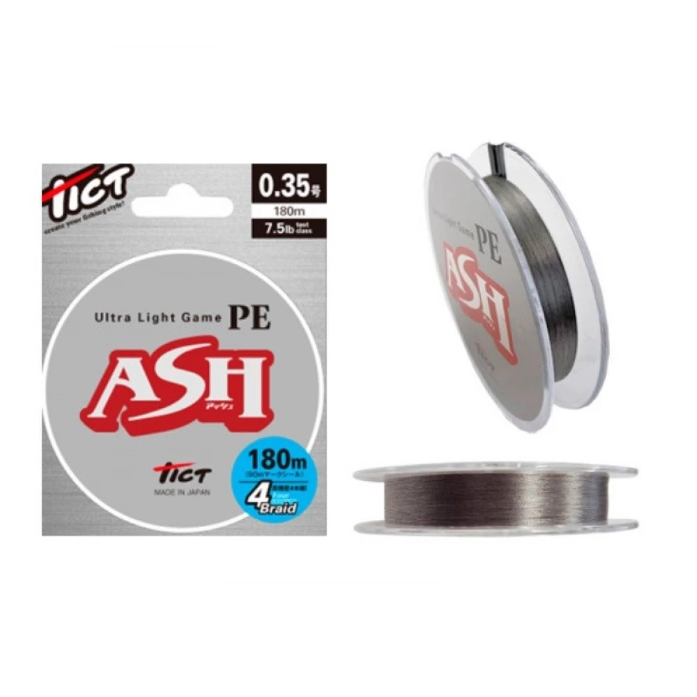 Шнур Tict Ultra Light Game ASH 180m PE0.35 7.5lb