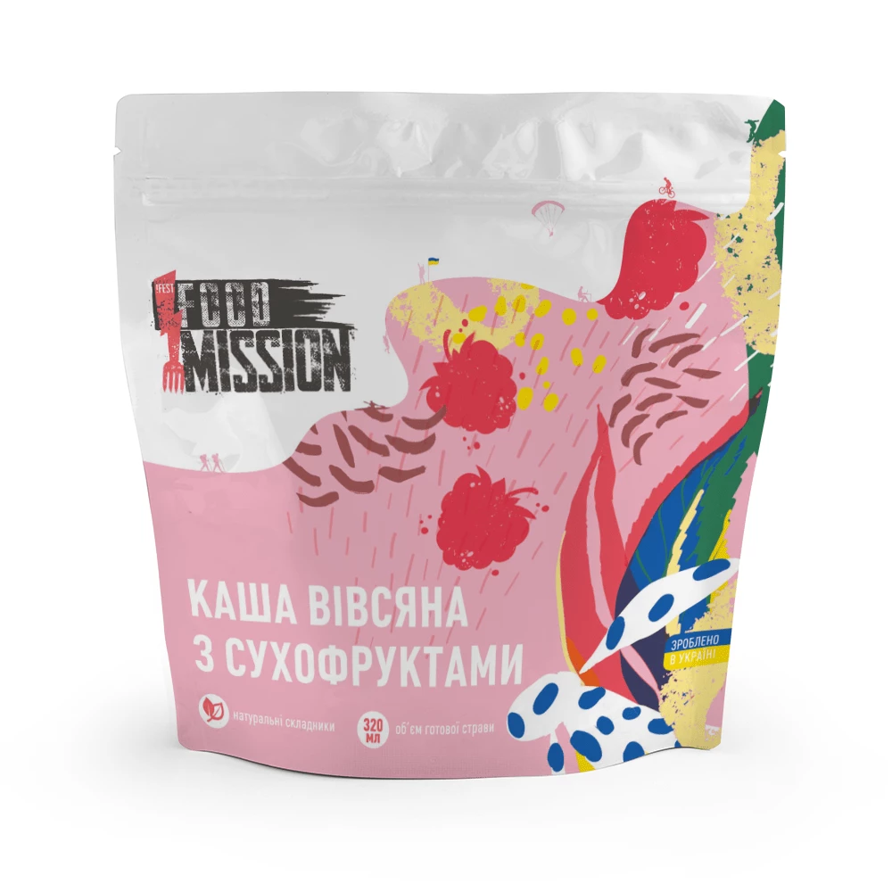 Каша вівсяна Food Mission з сухофруктами