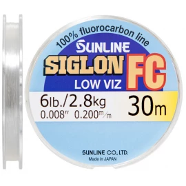 Флюорокарбон Sunline Siglon FC 30m 0.20mm 2.8kg поводковый