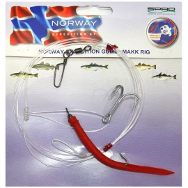 Оснастка морская Spro Norway Expedition Live Bait Rig/Gummi Makk Rig 4/0;3/0 1.0mm 253.5cm
