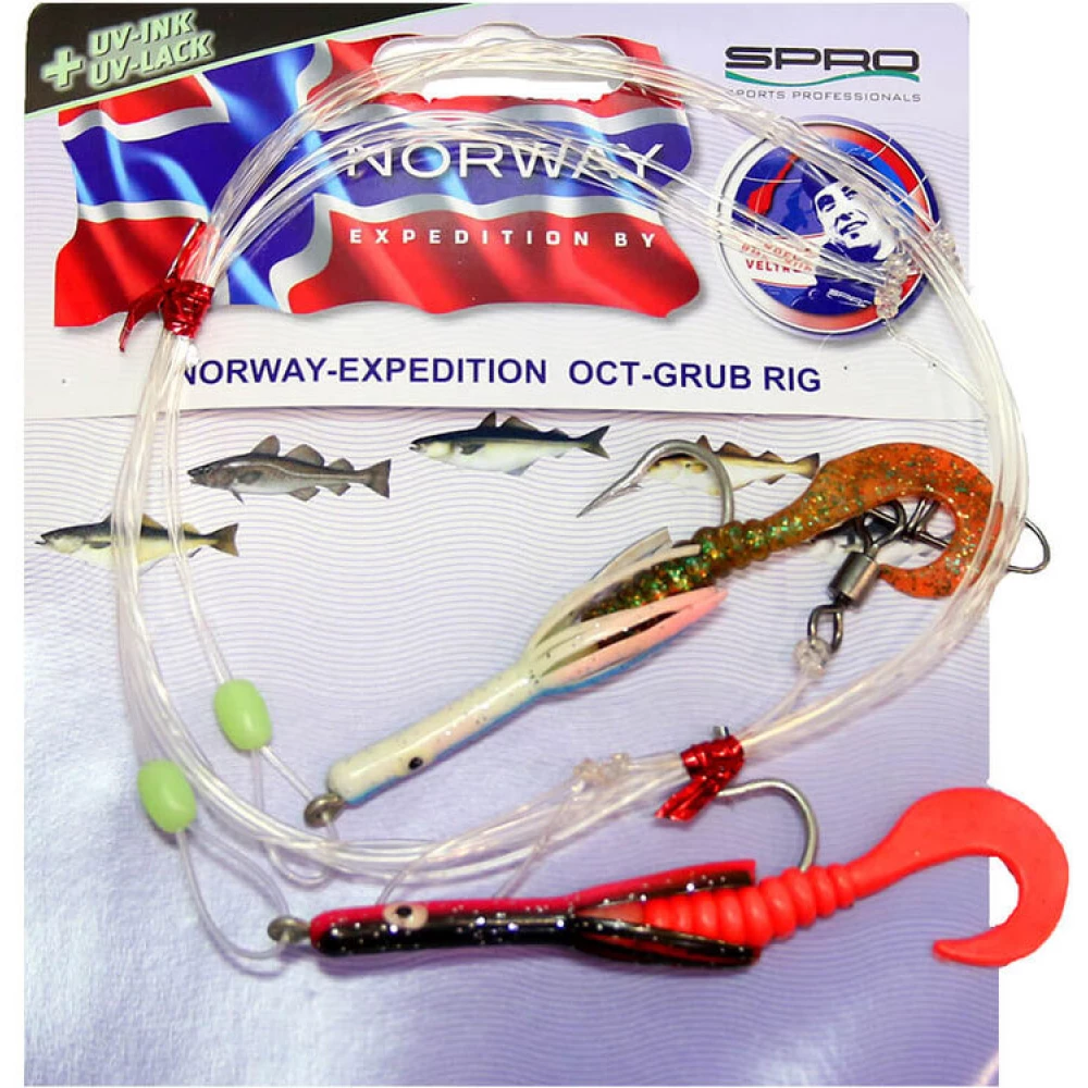 Оснащення морське Spro Norway Expedition Oct-Grub Rig2 006 2.0/1.0mm 220cm
