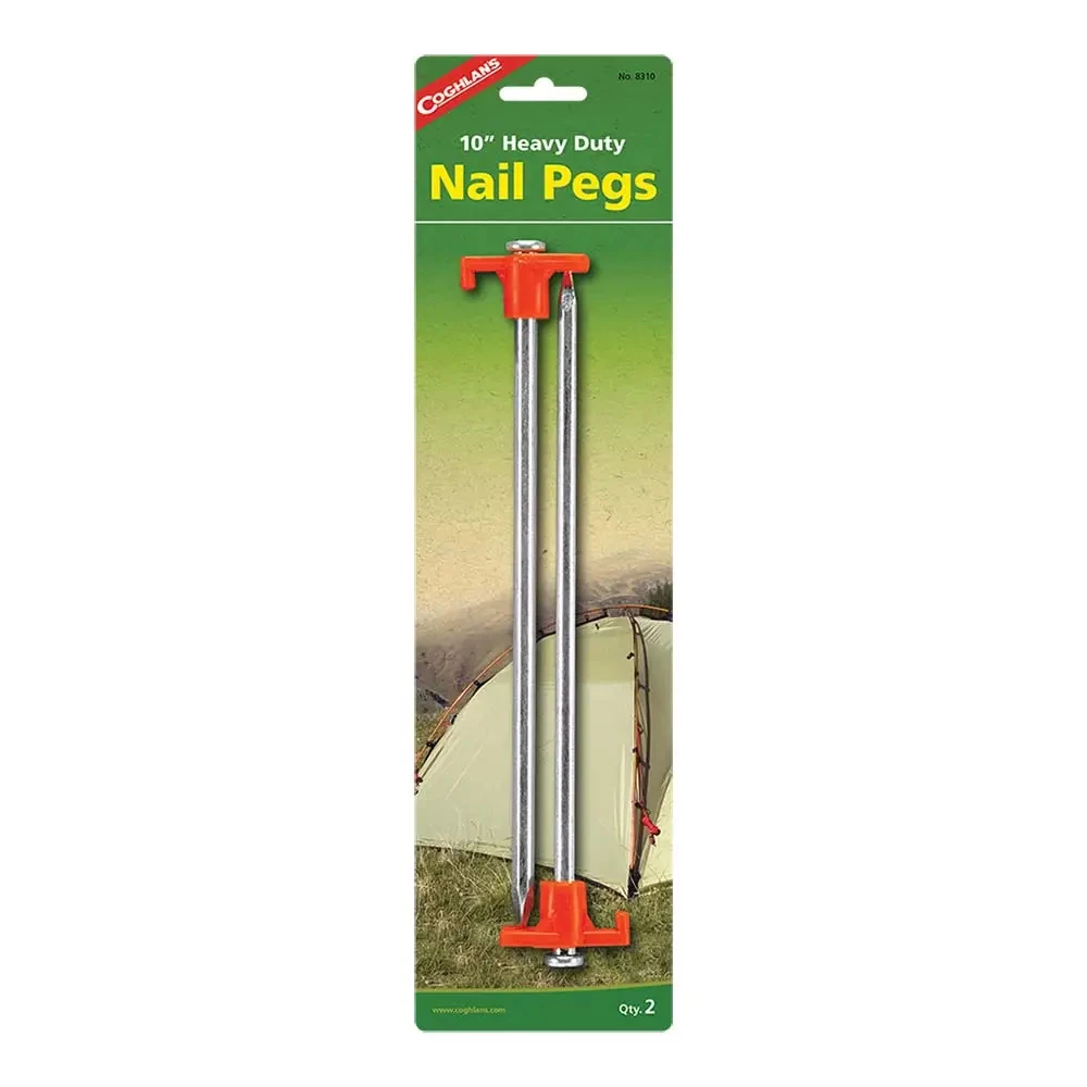 Кілочки для намету Coghlans Nail Pegs - 10" - 2 Pack
