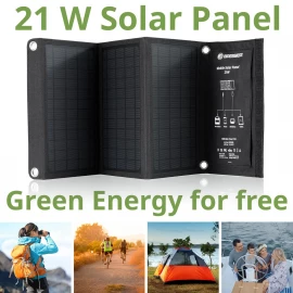 Портативное зарядное устройство для Bresser Mobile Solar Charger 21 Watt USB DC