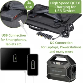 Портативное зарядное устройство для Bresser Mobile Solar Charger 40 Watt USB DC