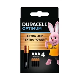 Батарейки Duracell LR03 KPD 04*10 Optimum 4шт