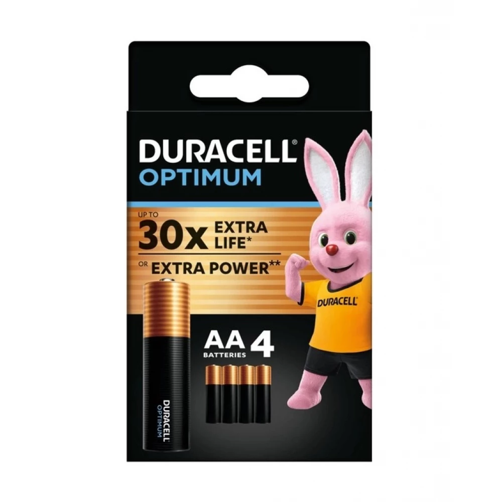 Батарейки Duracell LR06 KPD 04*10 Optimum 4шт