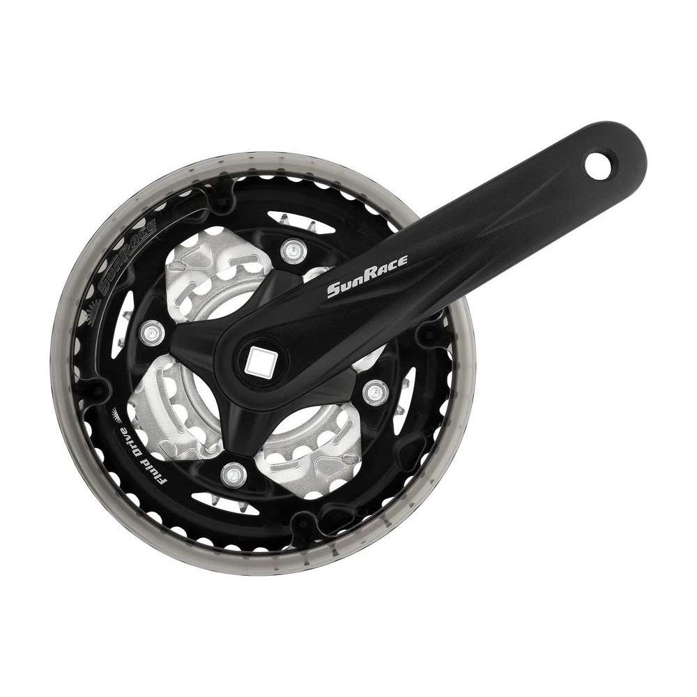 Шатун Sun Race FCM600 22/32/42T CG (защита цепи), под квадрат, L170мм