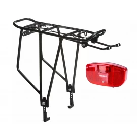 Багажник Onride Cargo 26˝-29˝ для дискових гальм чорний із заднім світлом Caravan