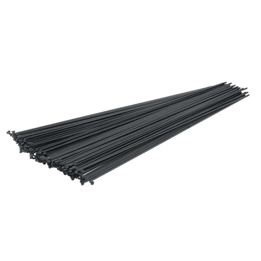 Спиці Pillar 298 мм 14G PSR Standard, нержавіюча сталь Sandvic Т302+ чорні (72 шт)