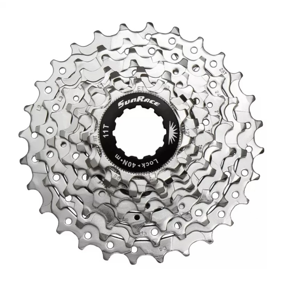 Касета Sun Race інд.9-k 11-28T R91 шосейна, Nickel