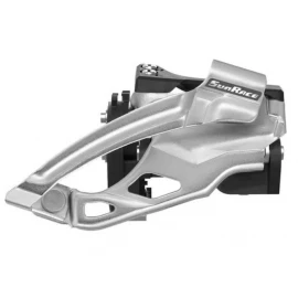 Переключатель передний Sun Race MS66 10S, Double, диаметр 34.9 с адаптером 31.8 и 28.6, Dual Pull