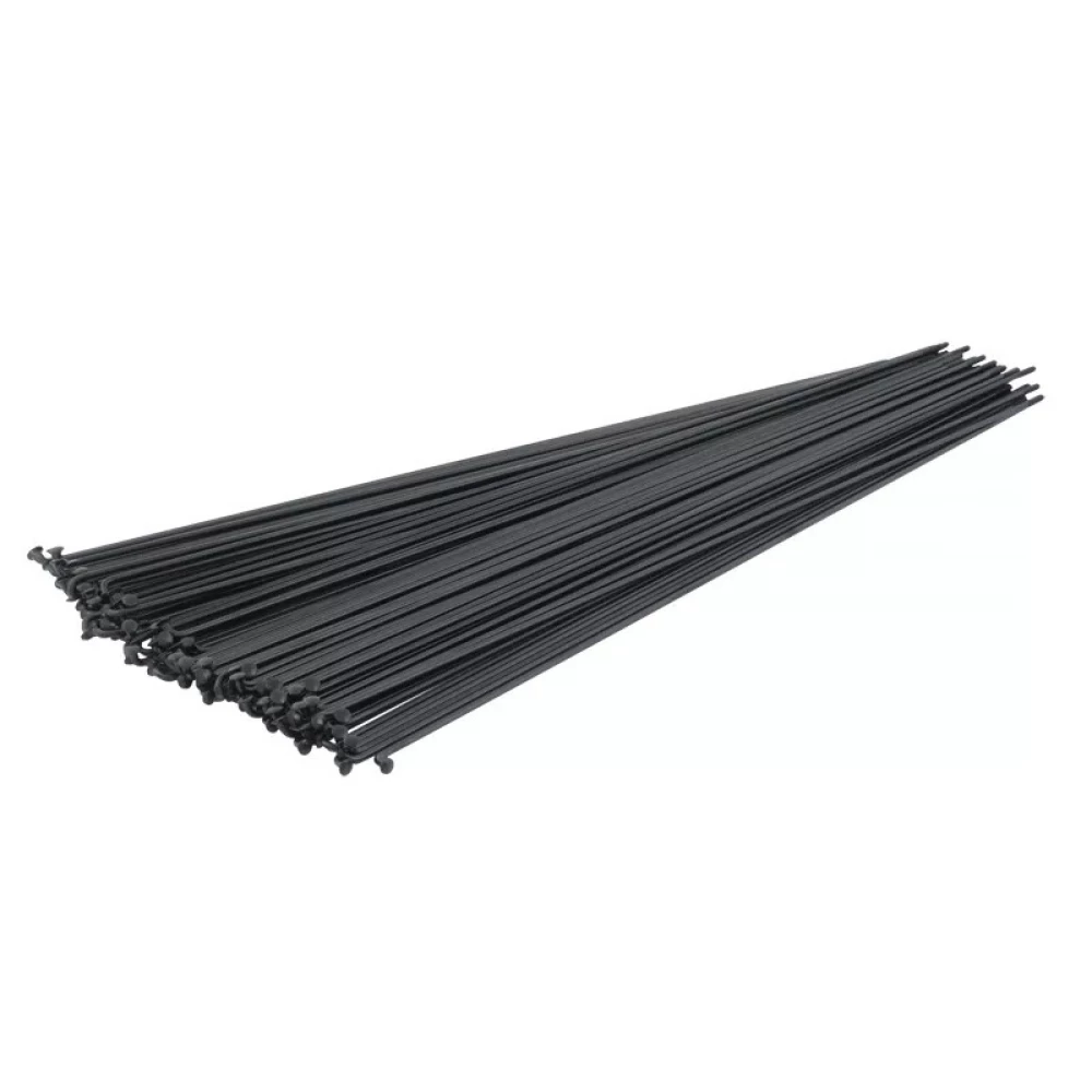 Спиці CN Spoke 272 мм 14G з хром. ніп. 16мм чорні (100шт) сталеві