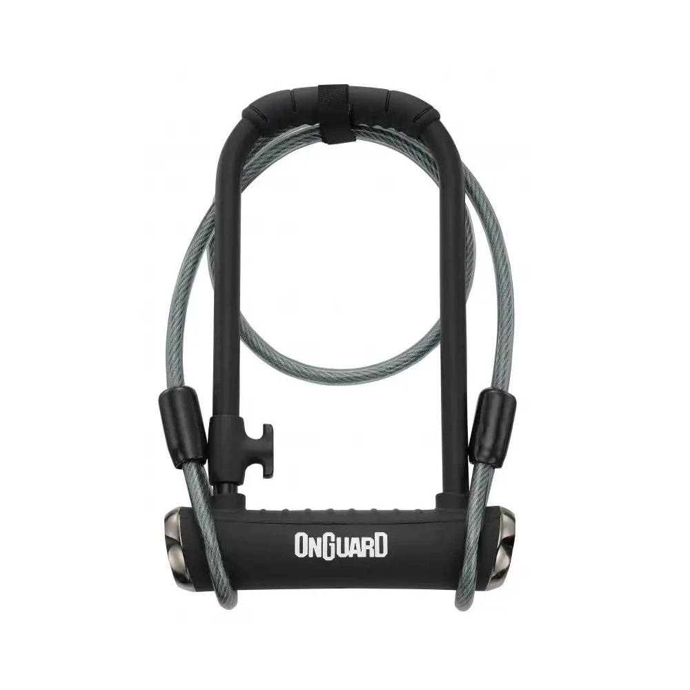 Замок U-образный Onguard Pitbull DT розмір скоби 115 x 230мм, 14мм + кабель 120см х 10мм