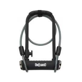 Замок U-образный Onguard Pitbull DT розмір скоби 115 x 230мм, 14мм + кабель 120см х 10мм