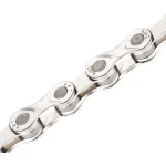 Цепь KMC e9 Silver 9 скоростей 122 звена серебряный + замок