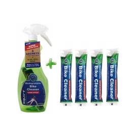 Очиститель (дегризер) Squirt Bio Bike Cleaner 750 мл (пустой флакон) + 4 шт Super Concentrate 30 мл