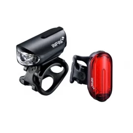 Комплект мигалок Infini Olley I-210P + I-210R, 4 режими + 7 режимів , USB кабель, з кріпленням