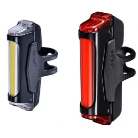 Комплект мигалок Infini Sword I-461WR1-Black, 5 режимів, USB кабель, з кріпленням