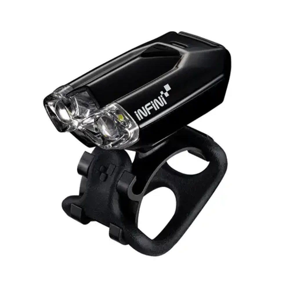 Мигалка передняя Infini Lava I-260W-Black, 2 светодиода, 4 режима, USB кабель, с креплением