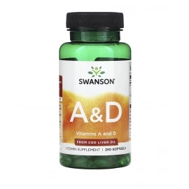 Вітаміни Swanson Vitamin A D - 250 Sgels Per Bottle