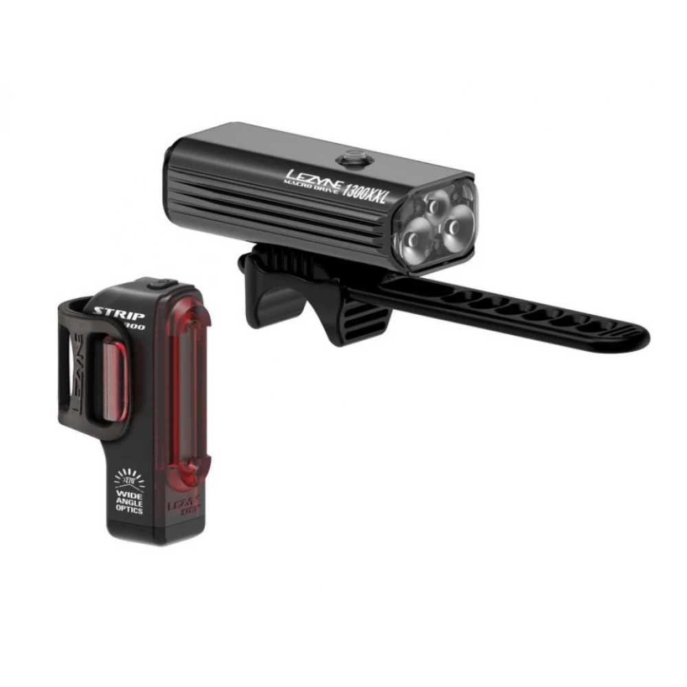Комплект света Lezyne Macro Drive 1300XL/Strip Pro Pair 1300/300 люмен