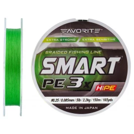 Шнур Favorite Smart PE 3x 150м #0.25/0.085mm 5lb/2.2kg