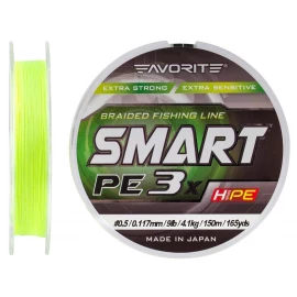 Шнур Favorite Smart PE 3x 150м #0.5/0.117mm 9lb/4.1kg
