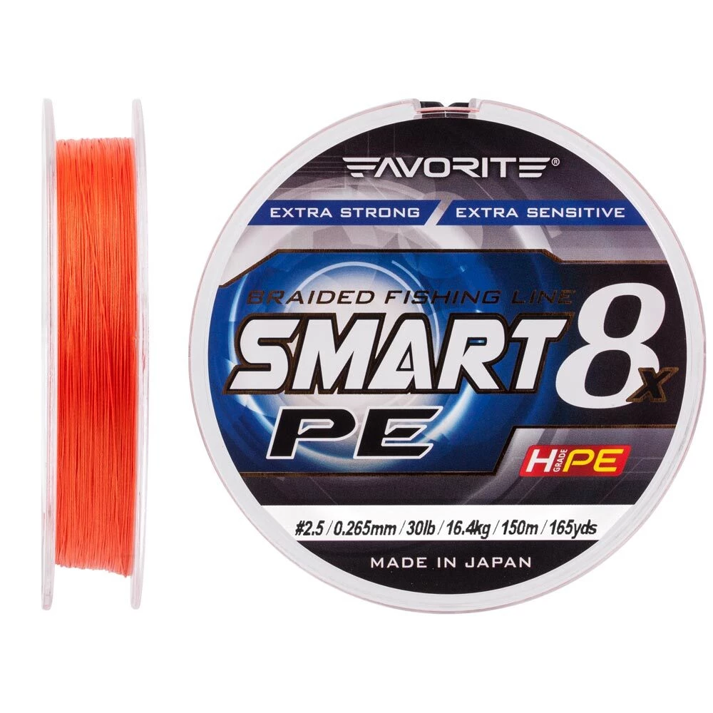 Шнур Favorite Smart PE 8x 150м #2.5/0.265mm 30lb/16.4kg