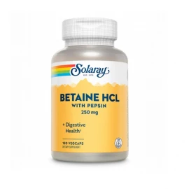Бетаин гидрохлорид Solaray Betaine HCl 250mg - 180 vcaps