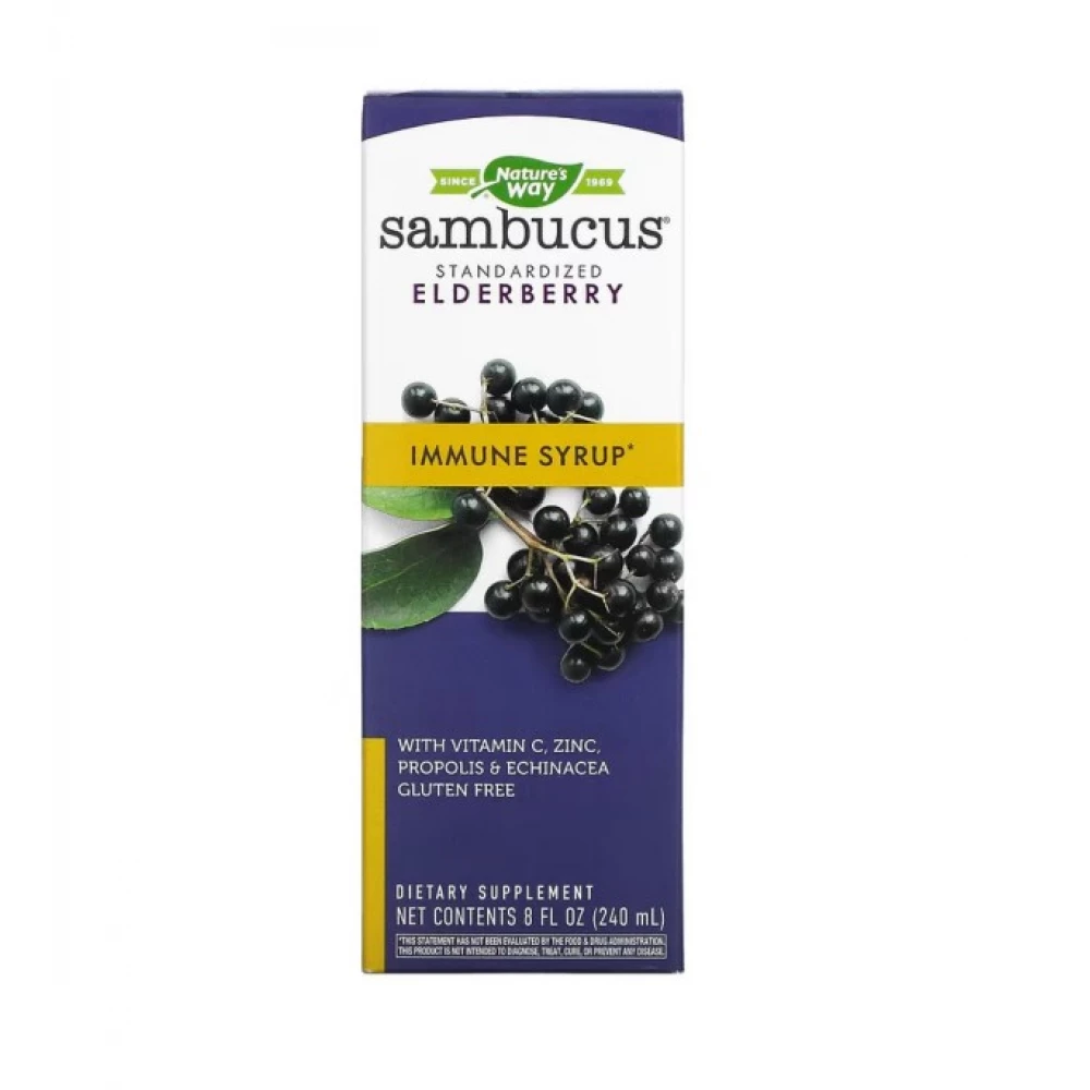 Бузина Nature's Way Sambucus Immune Syrup - 8 oz