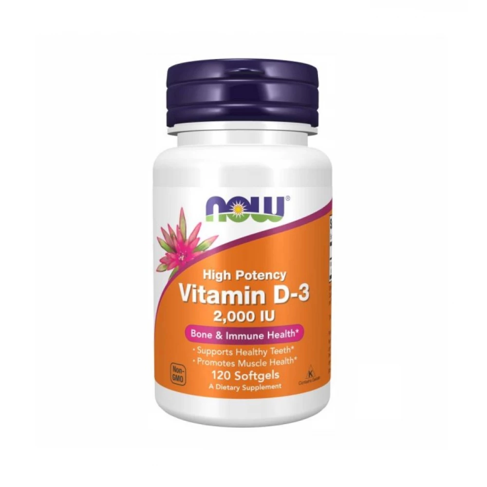 Вітаміни Now Foods VIT D-3 2000IU - 120 sgels