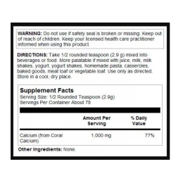 Кальций KAL Coral Calcium Powder 1000mg - 8oz