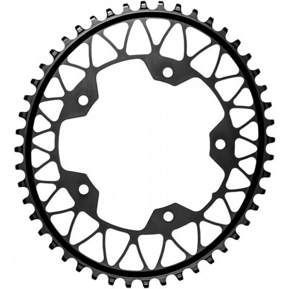 Звезда шатунов+ болты Absolute Black Gravel 1X Oval 110/4 44T