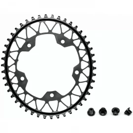 Звезда шатунов+ болты Absolute Black Gravel 1X Oval 110/4 48T