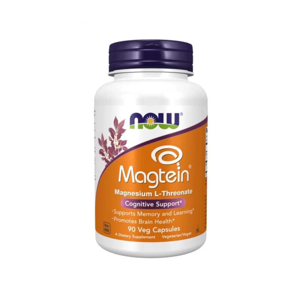 Магній Now Foods Magtein - 90 vcaps